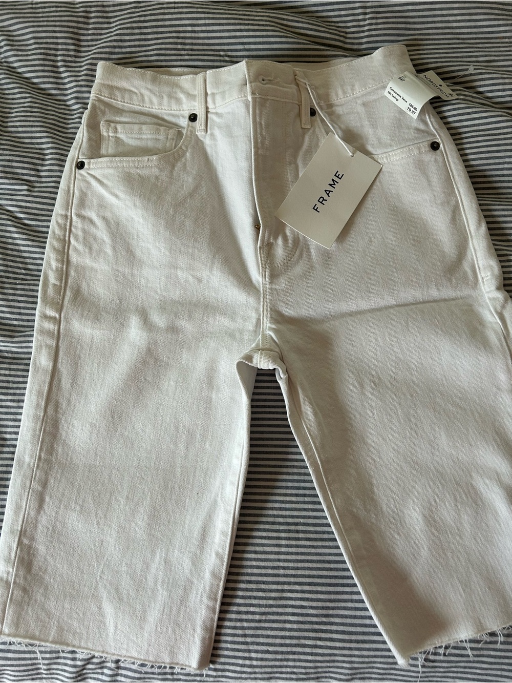 Frame new with tags  White Straight-Leg Jean shorts